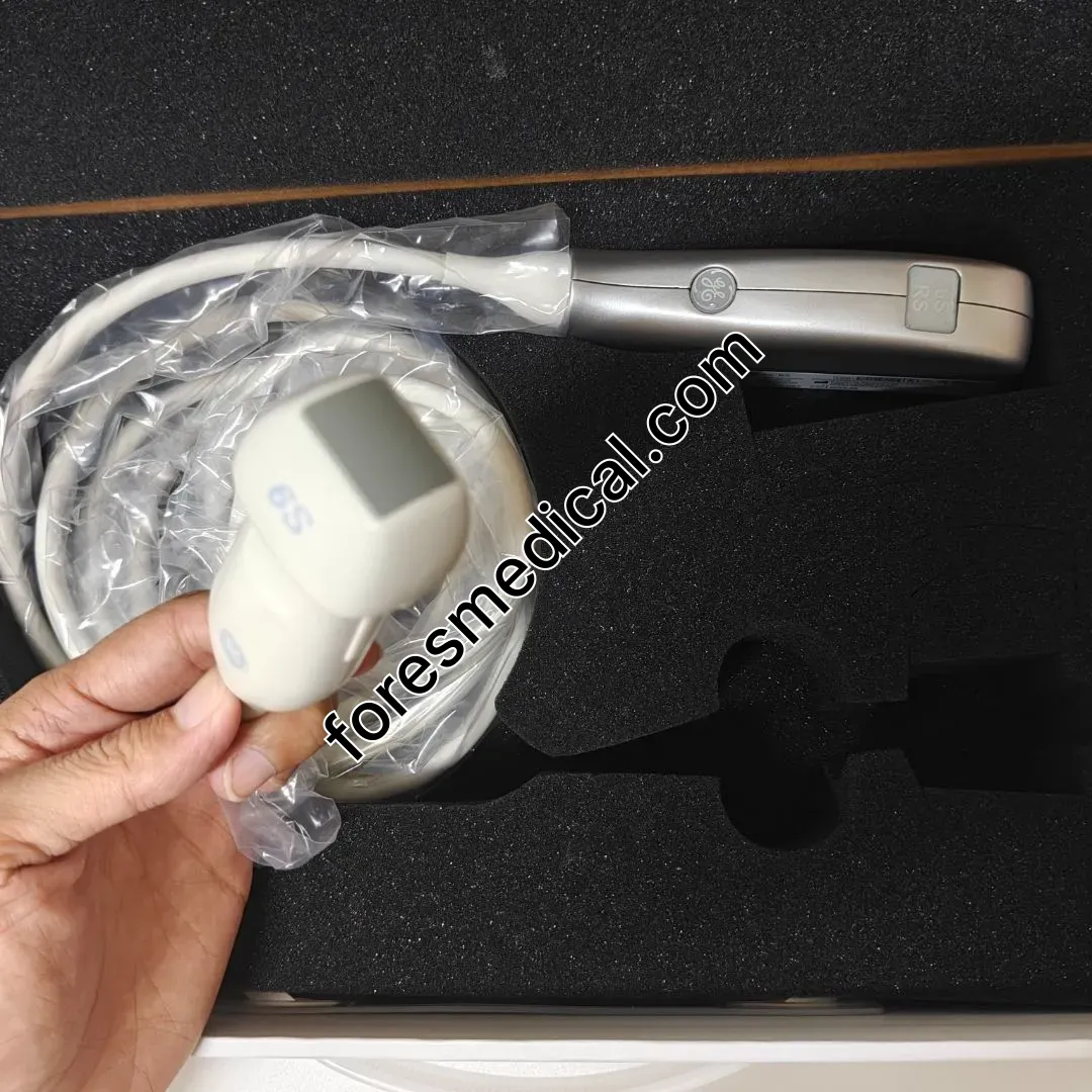 GE 6S-RS Phased Array Ultrasound Transducer Probe for GE Vivid i, Q, IQ, T8, T9, I BT12, and S5 S6