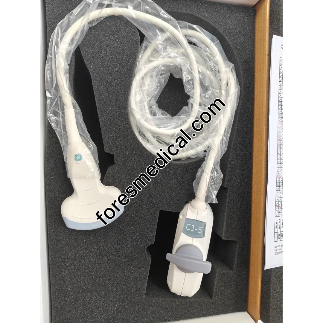GE C1-5-D Convex Array Ultrasound Transducer Probe for GE Logiq E9 Vivid E9; GE Voluson E6; GE Voluson E8; GE Voluson E8 Expert