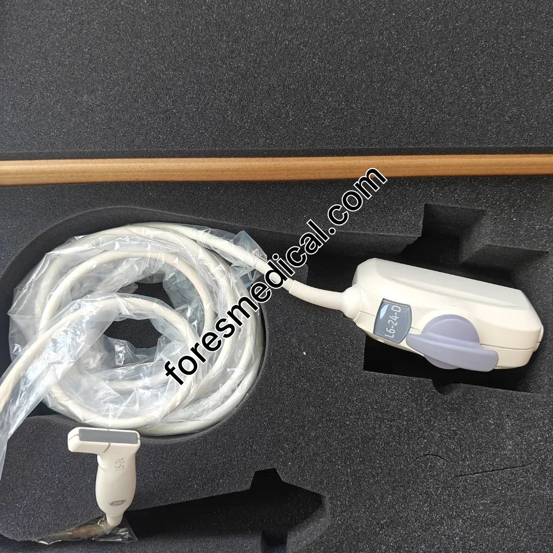 Original used GE L6-24-D Linear Array Ultrasound Transducer Probe for GE Logiq E10