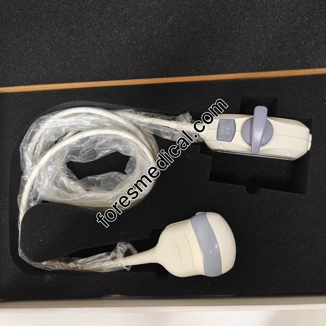GE RAB6-D 3D/4D Convex Array Ultrasound Transducer Probe